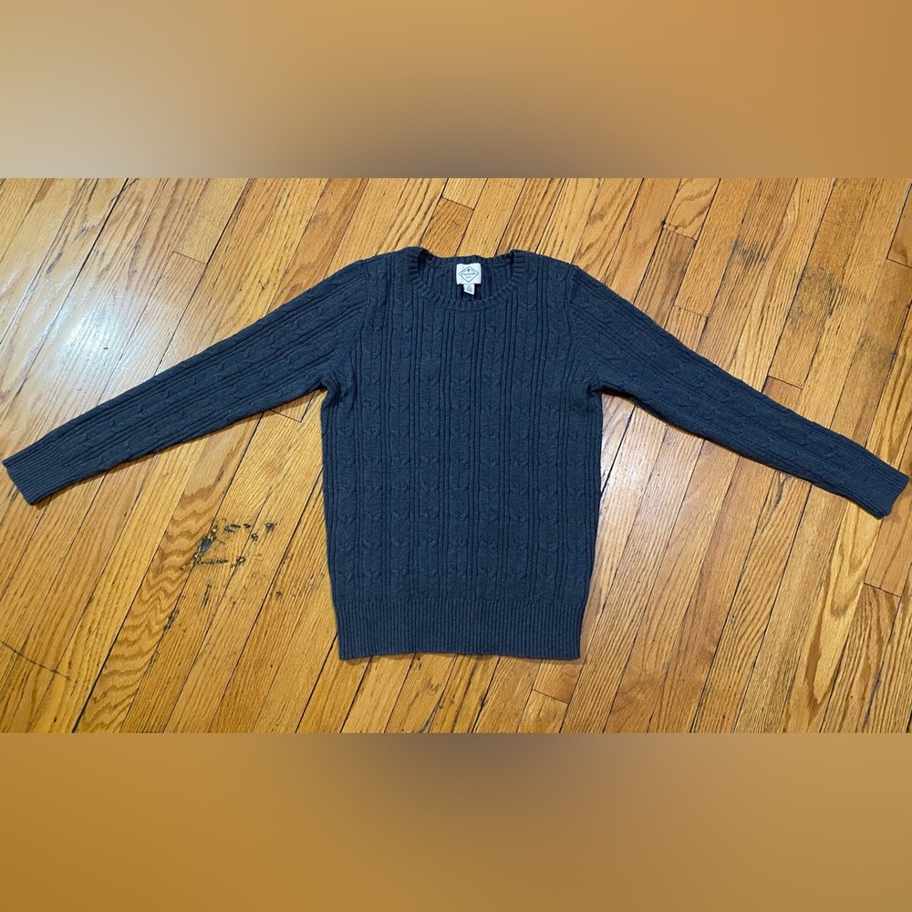 St. John’s Bay: Gray, cable-knit sweater - Picture 10 of 10